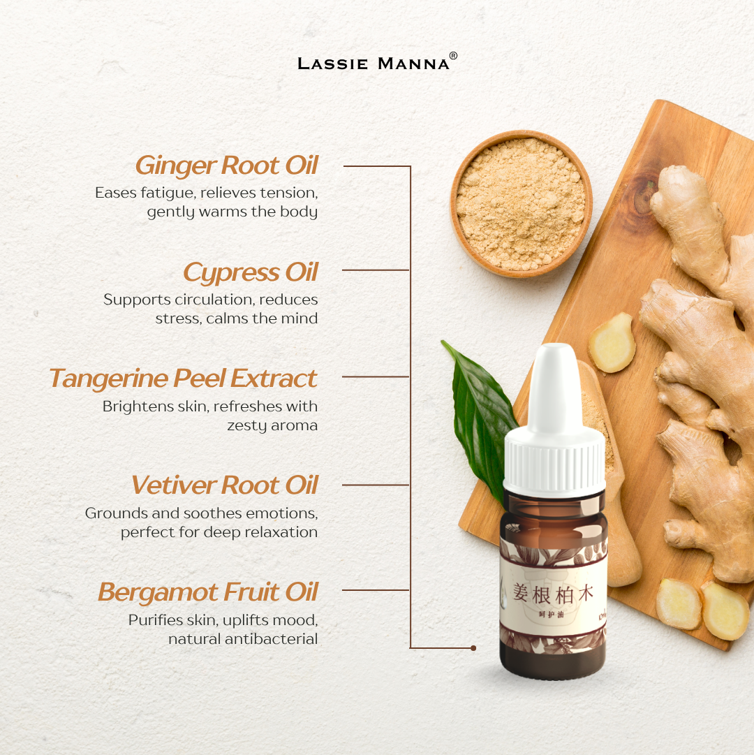 Ginger Root Cupressus Care Essential Oil Body Care