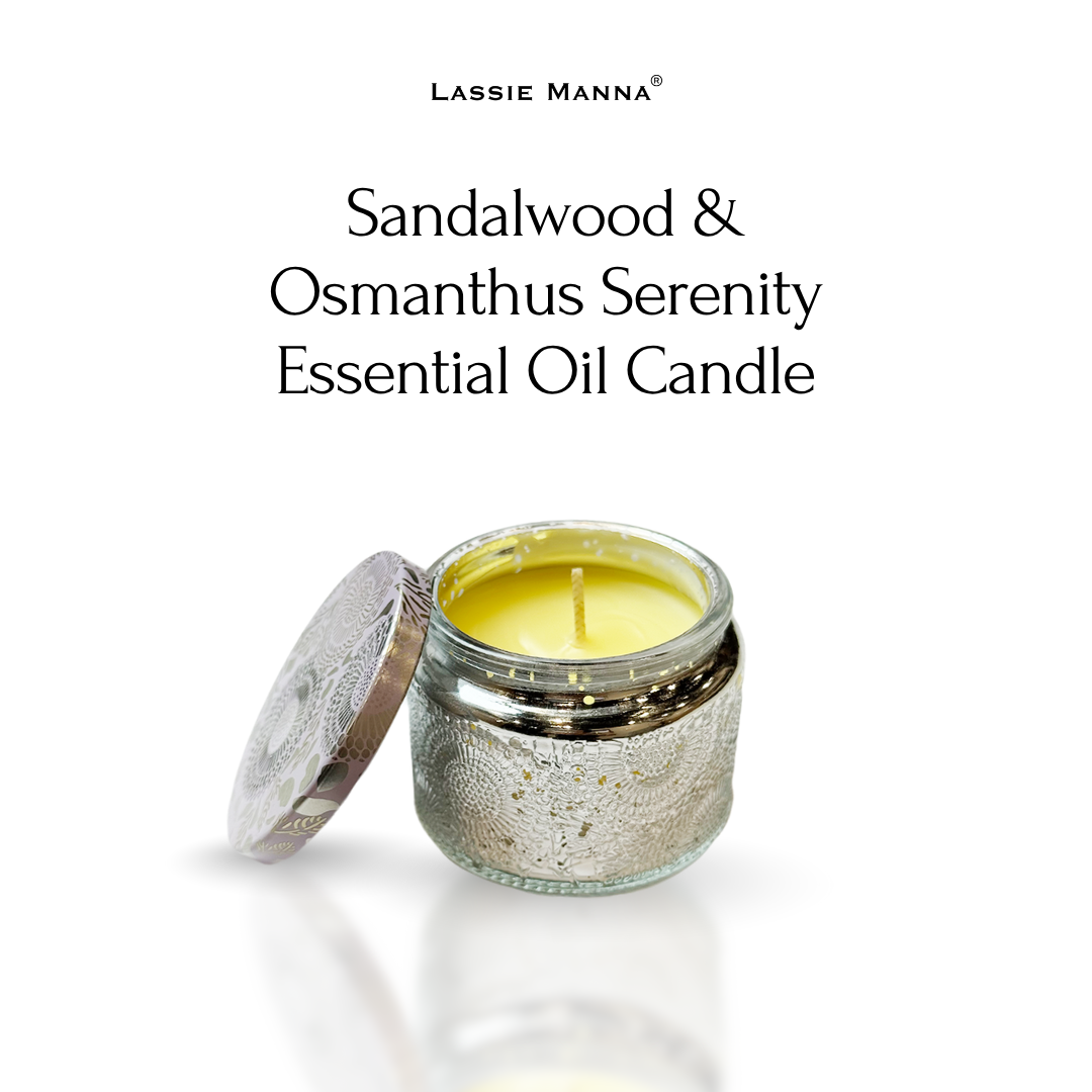 Sandalwood & Osmanthus Serenity Essential Oil Candle